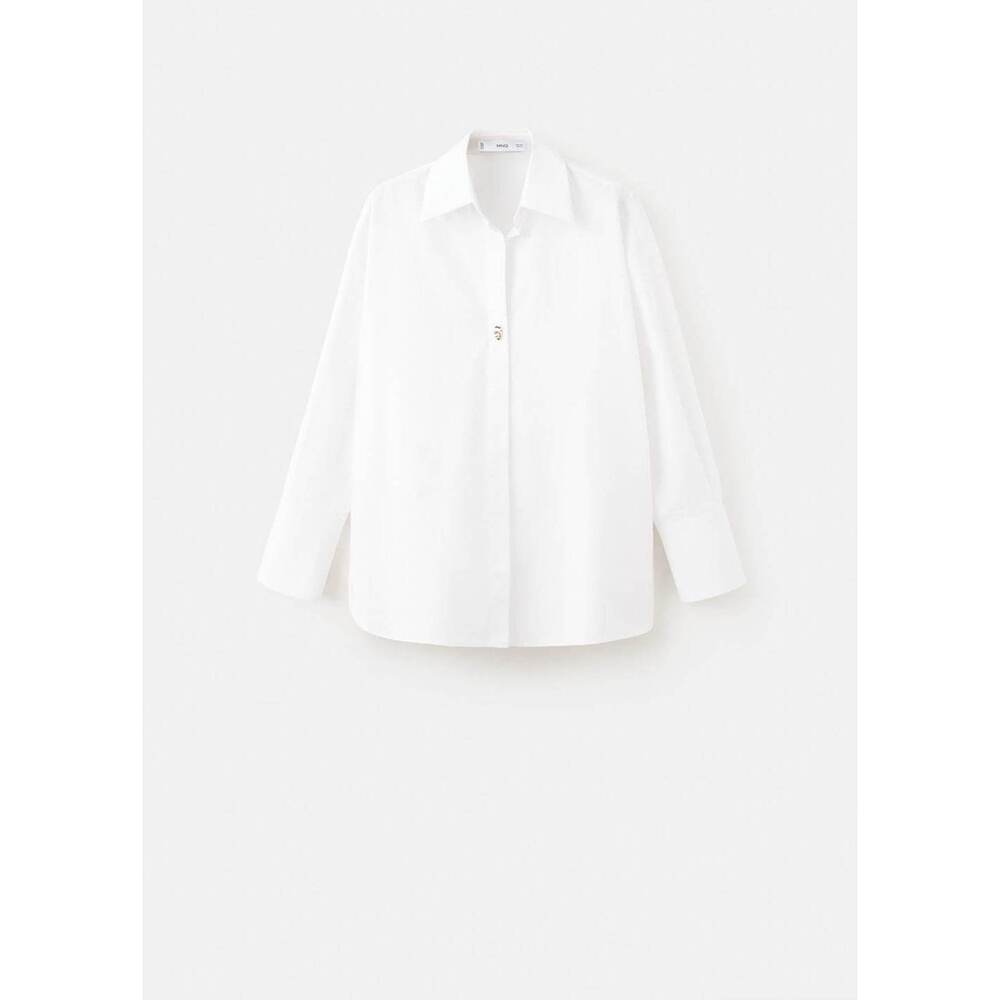 White Mango Cotton shirt with jewel buttons new with tags size 4